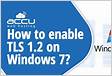 How to Enable TLS 1.2 in Outlook Windows 7